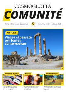 latest issue of Cosmoglotta Comunité